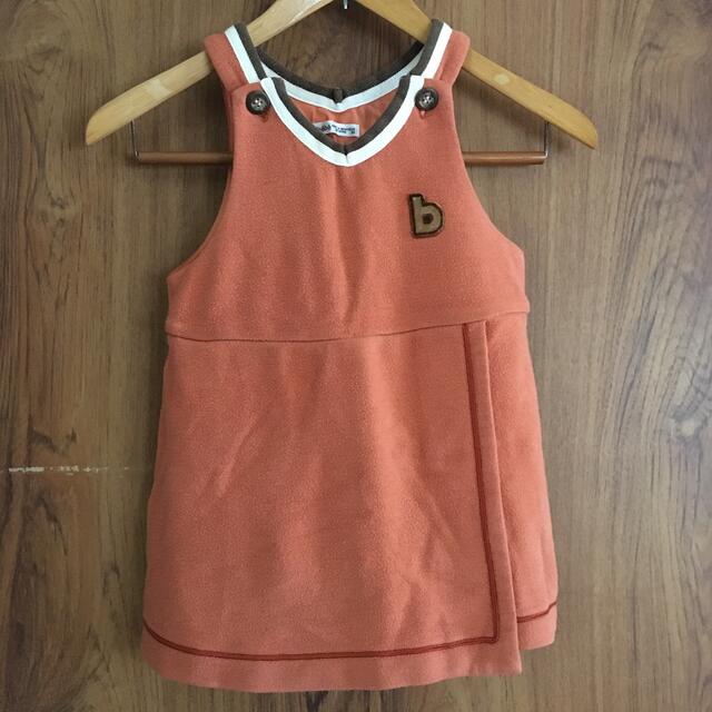 BeBe(ベベ)のべべ　ジャンパースカート　95cm 日本製 キッズ/ベビー/マタニティのキッズ服女の子用(90cm~)(ワンピース)の商品写真