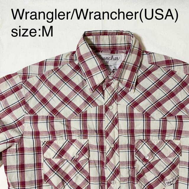 Wrangler/Wrancher(USA)ビンテージウエスタンシャツ　Mトップス
