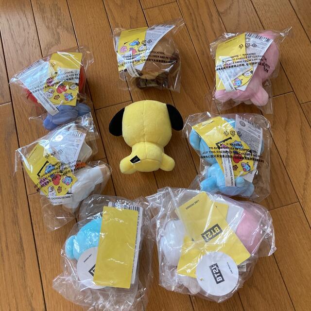 bt21  おすわりぬいぐるみ  マスコット チェーン付き