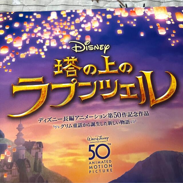 Disney(ディズニー)のディズニー　塔の上のラプンツェル　映画　パンフレット　チラシ　試写会 エンタメ/ホビーのおもちゃ/ぬいぐるみ(キャラクターグッズ)の商品写真