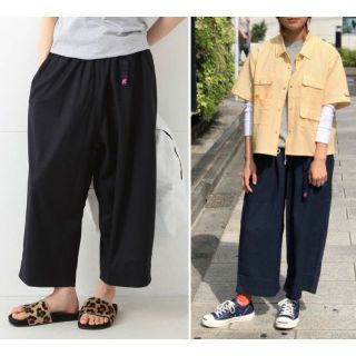 本日限定価格！BEAMS BOY グラミチ ギャバ バルーンパンツ ネイビー M