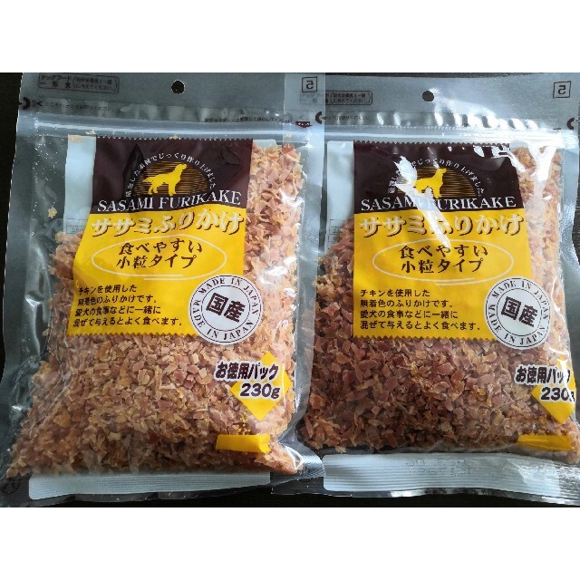 【2個セット】九州ペットフード ササミふりかけ お徳用パック 小粒 その他のペット用品(ペットフード)の商品写真