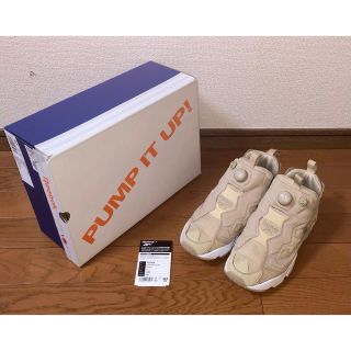 リーボック(Reebok)の24.5cm 良品 REEBOK INSTA PUMP FURY OG ベージュ(スニーカー)