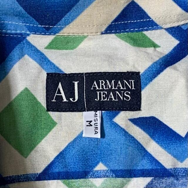 ArmaniJeans(ITA)ビンテージ総柄レーヨンシャツ 4