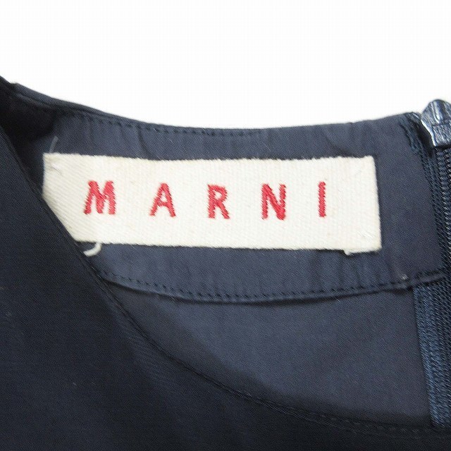 Marni(マルニ)のマルニ 切替 ワンピース ドルマンスリーブ 七分袖 カットソー 膝丈 42 レディースのワンピース(ひざ丈ワンピース)の商品写真