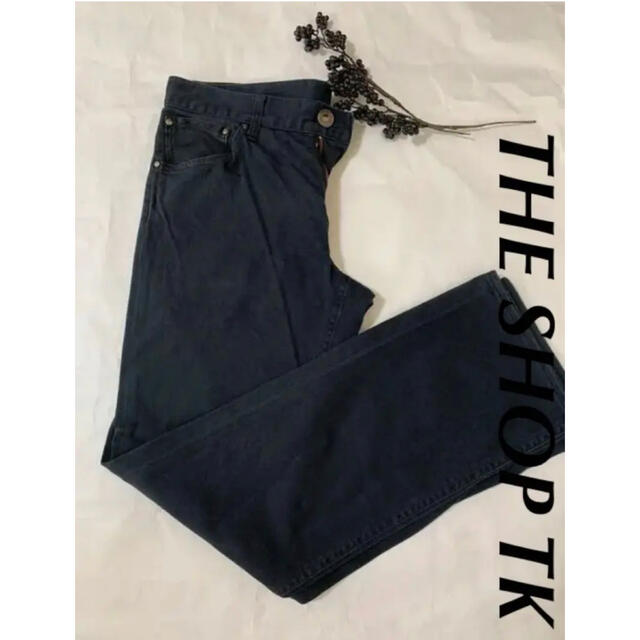 THE SHOP TK(ザショップティーケー)のTHE SHOP TK   ブラック　ストレートパンツ メンズのパンツ(その他)の商品写真