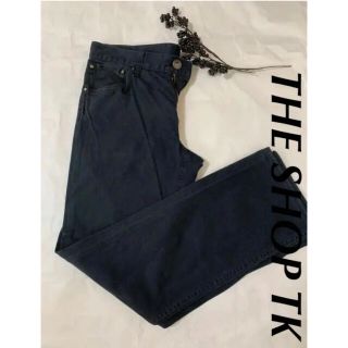 ザショップティーケー(THE SHOP TK)のTHE SHOP TK   ブラック　ストレートパンツ(その他)