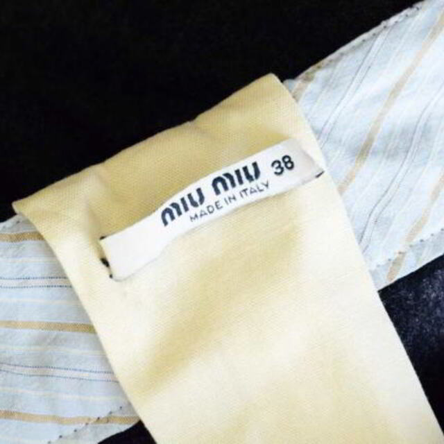miumiu(ミュウミュウ)のmiu miu ウエスト切替 ウール スラックス パンツ レディースのパンツ(その他)の商品写真