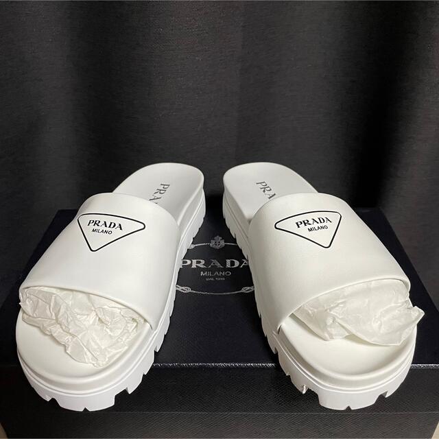 サンダル PRADA - PRADA Leather slide sandals UK8 27cm