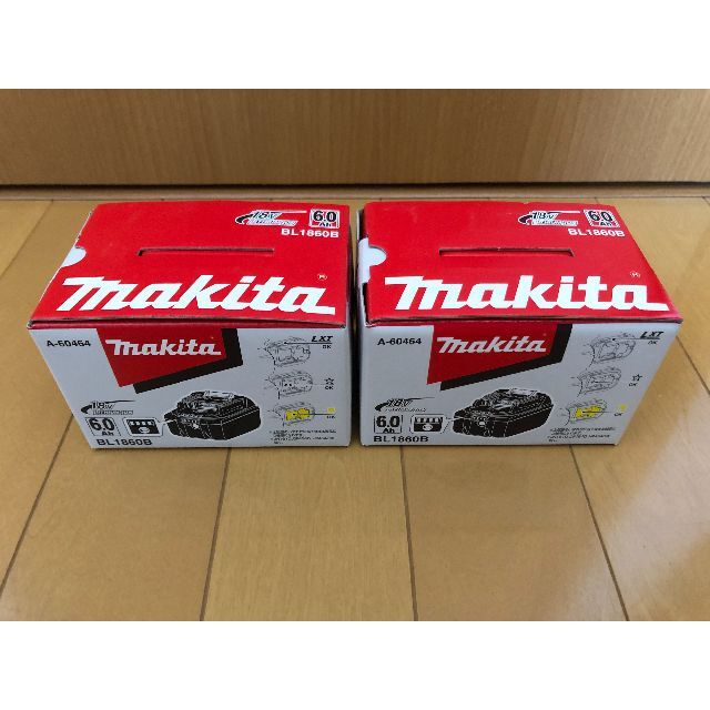 マキタ純正　リチウムイオンバッテリ　BL1860B 6.0Ah 2個