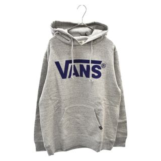 ヴァンズ(VANS)のVANS ヴァンズ クラシック ロゴ フロッキー プリント プルオーバーパーカー フーディ VA16FW-MC07 グレー(パーカー)