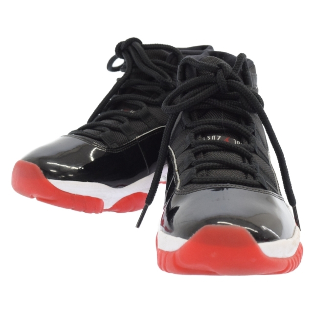 NIKE(ナイキ)のNIKE ナイキ AIR JORDAN 11 RETRO BRED 378037-061 エアジョーダン11 レトロ ブレッド ハイカットスニーカー ブラック/レッド メンズの靴/シューズ(スニーカー)の商品写真