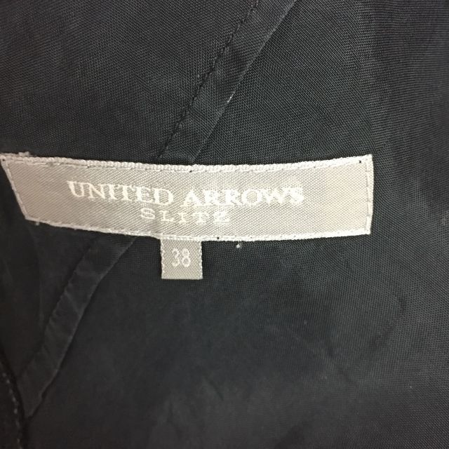 UNITED ARROWS(ユナイテッドアローズ)のユナイテッドアローズ スリッツ ノースリーブワンピース シルク サイズ38 レディースのワンピース(ロングワンピース/マキシワンピース)の商品写真