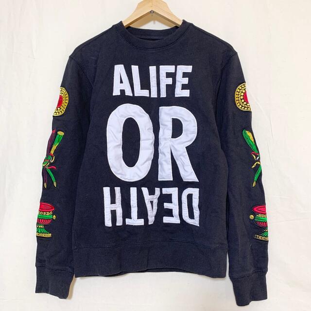 ALIFE(エーライフ)のalife(USA)ビンテージ刺繍グラフィックスウェットシャツ メンズのトップス(スウェット)の商品写真