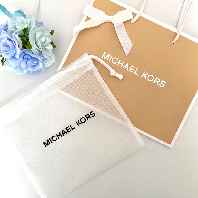 Michael Kors(マイケルコース)の新品☆MICHAEL KORS ショップ袋 巾着袋 リボン 3点セット レディースのバッグ(ショップ袋)の商品写真
