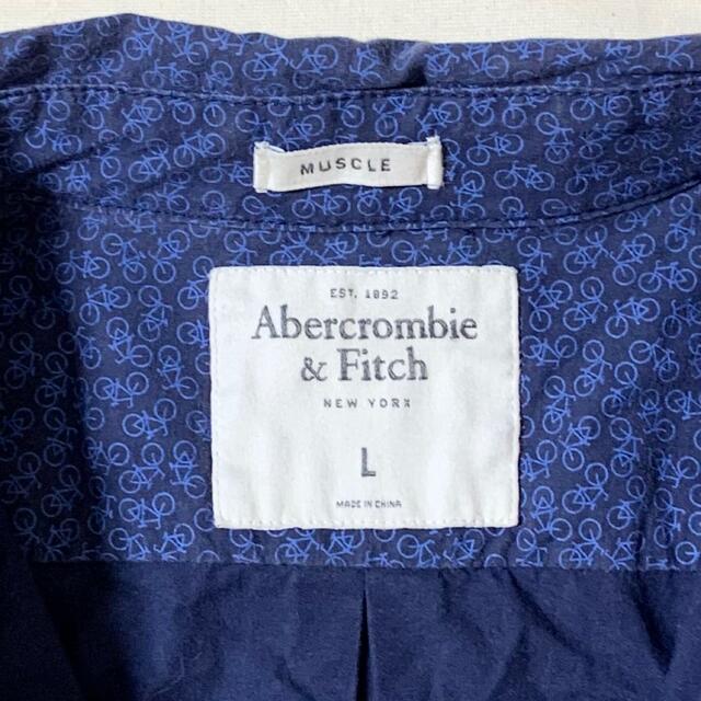 Abercrombie&Fitch(アバクロンビーアンドフィッチ)のAbercrombie&Fitch(USA)ビンテージコットン総柄BDシャツ メンズのトップス(シャツ)の商品写真