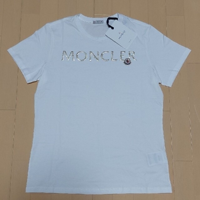 モンクレール レディースTシャツ ホワイト×ゴールド ショッピング www