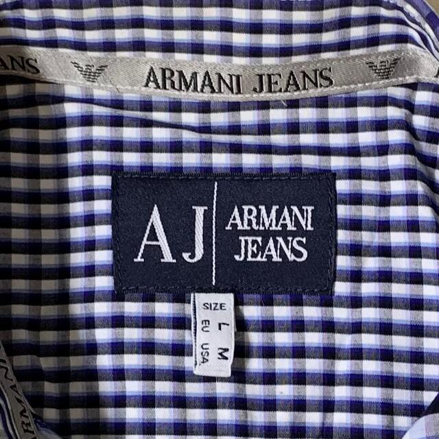 ArmaniJeans(ITA)ビンテージコットンチェックシャツ 4