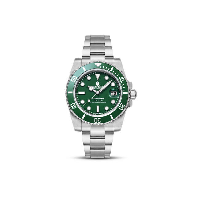 A BATHING APE(アベイシングエイプ)のA BATHING APE TYPE 1 BAPEX GREEN ベイペックス メンズの時計(腕時計(アナログ))の商品写真