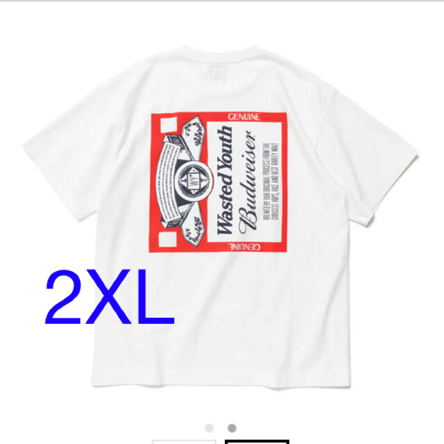 Wasted Youth x Budweiser WYxBW T-SHIRTホワイトサイズ