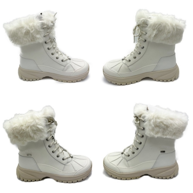 ◇◇UGG アグ YOSE FLUFF ブーツ 25cm W/1112328 ホワイト - ブーツ