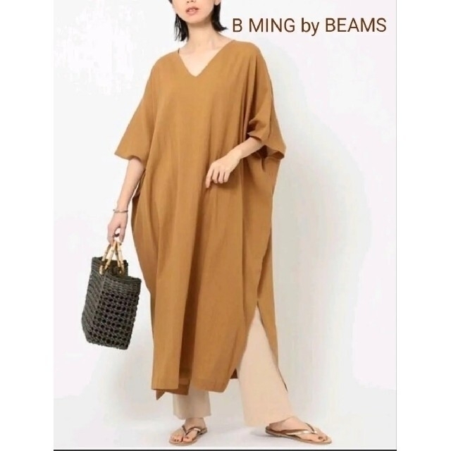 B:MING LIFE STORE by BEAMS(ビーミング ライフストア バイ ビームス)の【B MING by BEAMS】楊柳リラックスワンピース レディースのワンピース(ロングワンピース/マキシワンピース)の商品写真