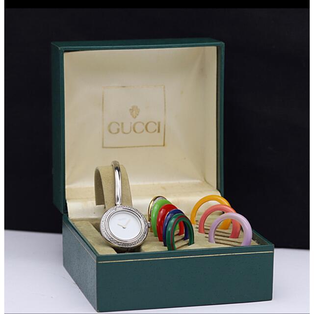 Gucci - GUCCI チェンジベゼルウォッチ シルバーの通販 by h&｜グッチならラクマ