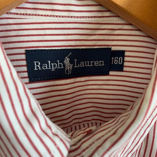 Ralph Lauren(ラルフローレン)のラルフローレン　ストライプシャツ　160 キッズ/ベビー/マタニティのキッズ服男の子用(90cm~)(ブラウス)の商品写真