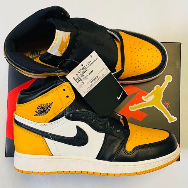 NIKE GS AIR JORDAN 1 HIGH OG TAXI 24.5cm