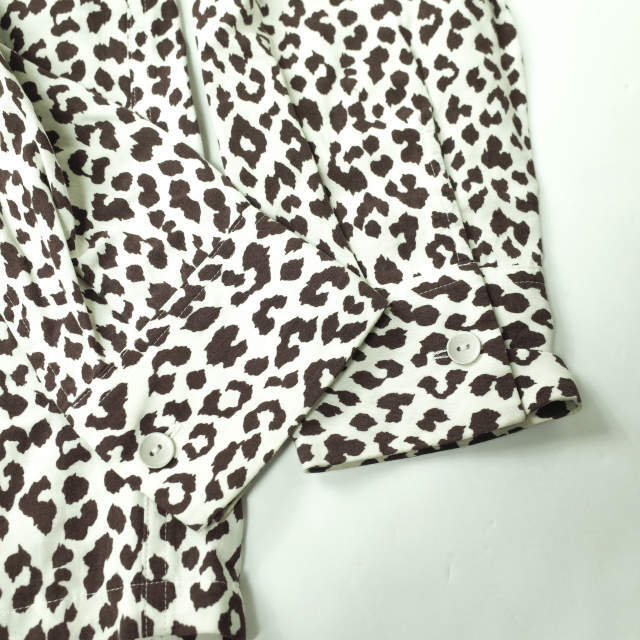 6 ROKU BEAUTY&YOUTH UNITED ARROWS ロク ビューティーアンドユース ユナイテッドアローズ 日本製 LEOPARD PRINT SHIRT レオパードプリントオープンカラーシャツ 8611-242-0078 36 BEIGE 長袖 開襟 トップス【6 ROKU BEAUTY&YOUTH UNITED ARROWS】 4