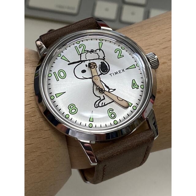 TIMEX(タイメックス)のスヌーピー/TIMEX/時計/BEAMS/コラボ/ピーナッツ/限定/箱付/美品 レディースのファッション小物(腕時計)の商品写真