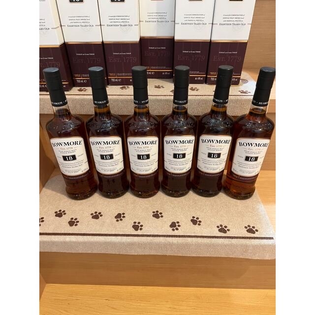 BOWMORE（ボウモア）18年 43％ 700ml  6本セット