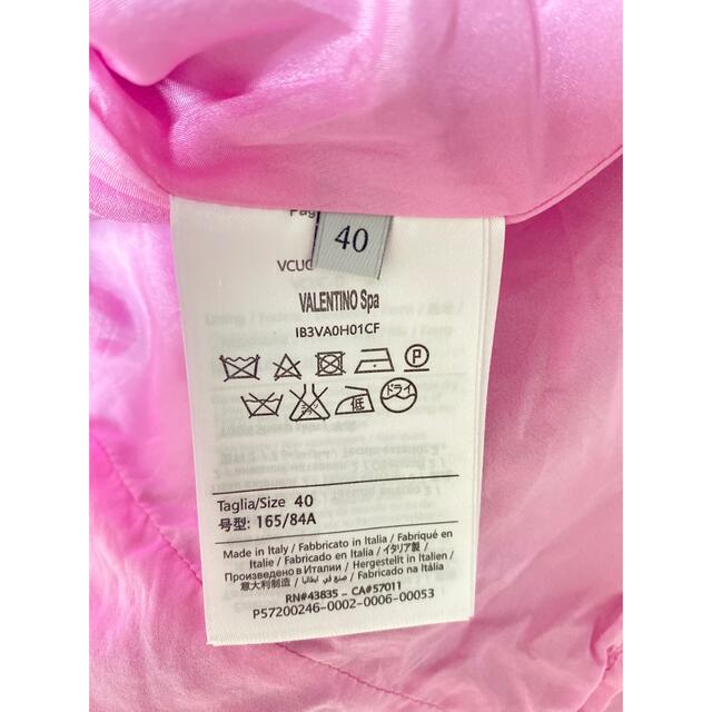 VALENTINO 半袖ワンピース ピンク 40 VALENTINO 半袖ワンピース ピンク 40