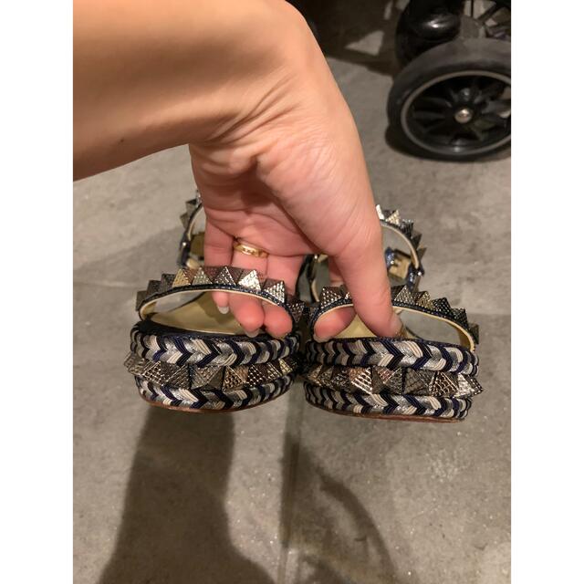 正規品/極美品】ルブタン Louboutinサンダル デニム 35
