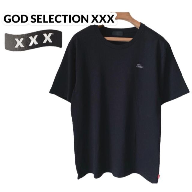 20SS新品 GOD SELECTION XXX ワンポイント刺繍ロゴTシャツ