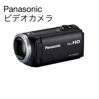 パナソニック(Panasonic)のパナソニック HDビデオカメラ V480MS 32GB 高倍率90倍ズーム 黒(ビデオカメラ)