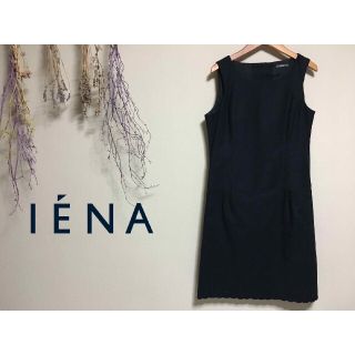 イエナ(IENA)のIENA ノースリーブワンピース 　日本製(ひざ丈ワンピース)