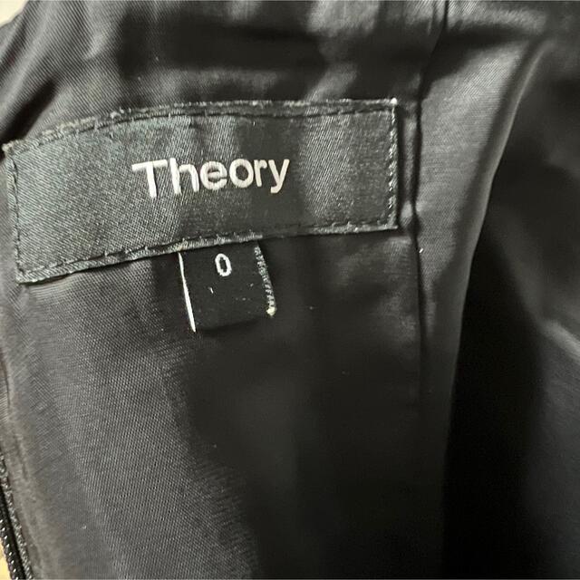 【美品】theory セオリー　ドレス　ドレスワンピース　膝丈　フレアスカート約94cm身幅