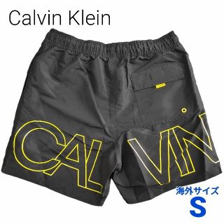 カルバンクライン(Calvin Klein)のカルバンクライン ロゴ スイムショーツ メンズ 水着 Sサイズ 新品未使用(水着)