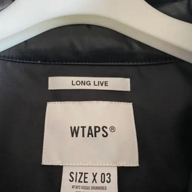 W)taps(ダブルタップス)のWTAPS 2021AW TTL シンセティックレザーJKT L新品タグ袋付属 メンズのジャケット/アウター(ダウンジャケット)の商品写真