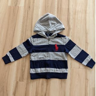 ラルフローレン(Ralph Lauren)のtA.co☆様専用★美品★【ラルフ】グレー＆紺色ボーダーパーカー 3T(ジャケット/上着)