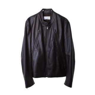 マルタンマルジェラ(Maison Martin Margiela)のMaison Margiela 八の字 5ジップ レザー ライダース ジャケット(レザージャケット)