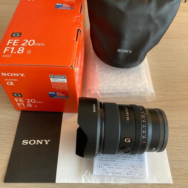 SONY(ソニー)の【美品】FE 20mm F1.8 G SEL20F18G SONY広角単焦点 スマホ/家電/カメラのカメラ(レンズ(単焦点))の商品写真