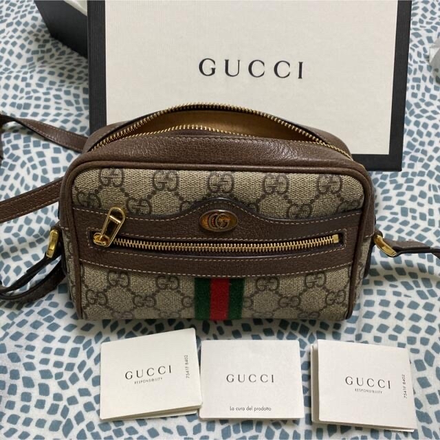 限定版 GUCCI - Gucci バッグ ミニ オフィディア GGスプリーム