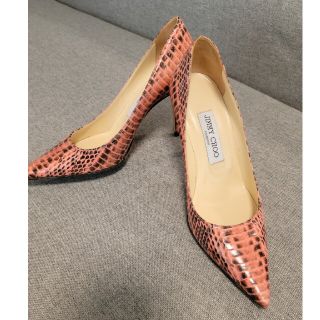 ジミーチュウ(JIMMY CHOO)のお値下げ中【美品】JIMMY CHOOピンクハイヒール36ハーフ(ハイヒール/パンプス)