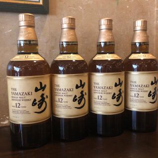 サントリー(サントリー)の山崎12年　4本セット　新品(ウイスキー)