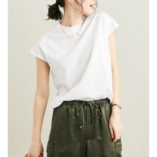 ビューティアンドユースユナイテッドアローズ(BEAUTY&YOUTH UNITED ARROWS)のビューティアンドユース＊クルーネックフレンチスリーブシャツ(Tシャツ(半袖/袖なし))