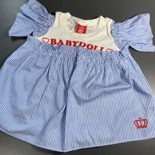 ベビードール(BABYDOLL)のBABYDOLL ストライプ肩出しカットソー(Tシャツ/カットソー)