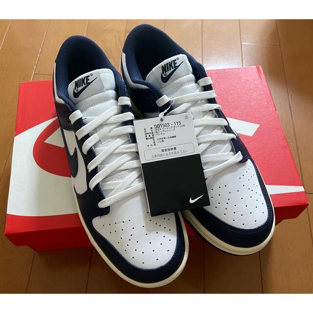 スニーカー25.5 Nike WMNS Dunk Low "Vintage Navy"