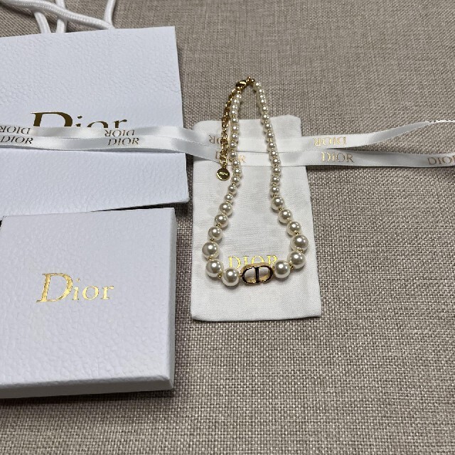 初売り】 Dior Christian - パールチョーカー DIOR ネックレス